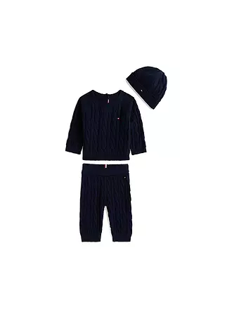 TOMMY HILFIGER | Baby Set 3-teilig Sweater, Hose und Mütze | 